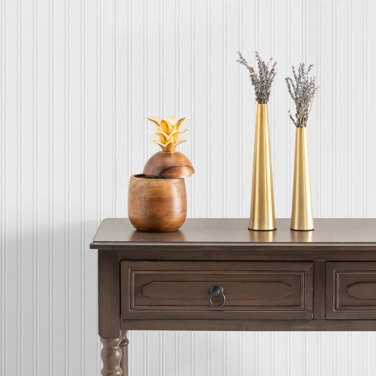 4000-59016 Murph White Beadboard Paintable Wallpaper