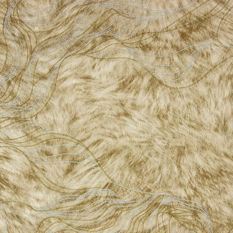 2871-88720 Abruzzo Beige Wolf Wave Wallpaper