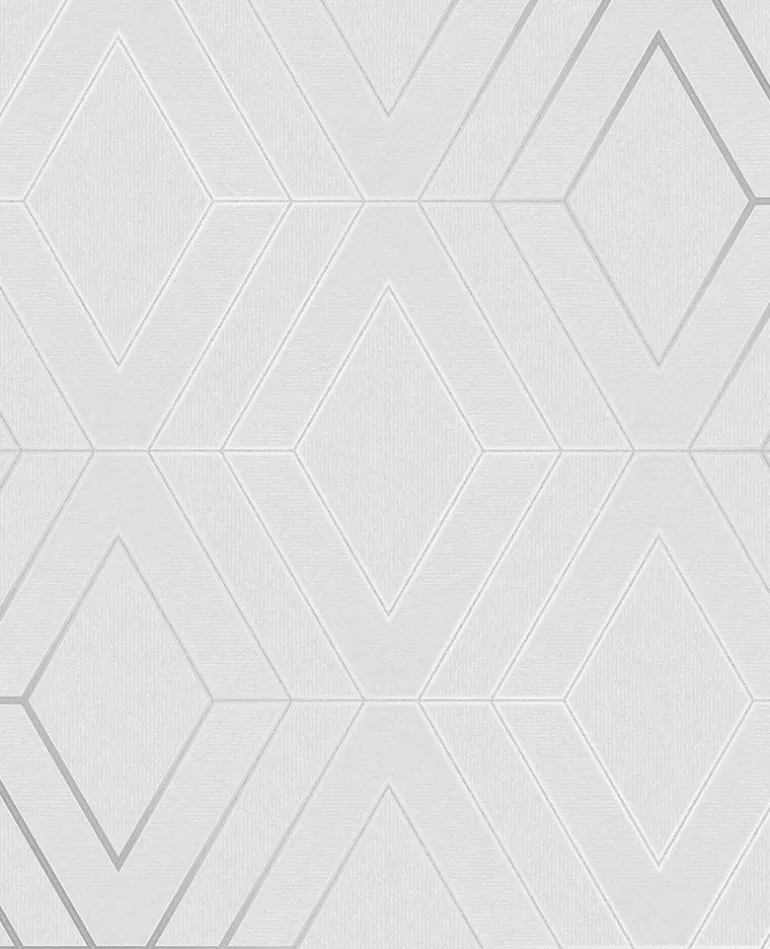 2834-42340 Adaline Light Grey Geometric Wallpaper