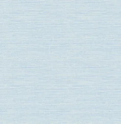 2901-24283 Agave Bliss Sky Blue Faux Grasscloth Wallpaper