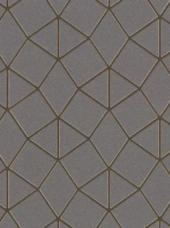 2904-42490 Albion Taupe Geometric Wallpaper