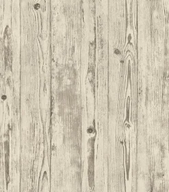 4015-427318 Albright Ivory Weathered Oak Panels Wallpaper