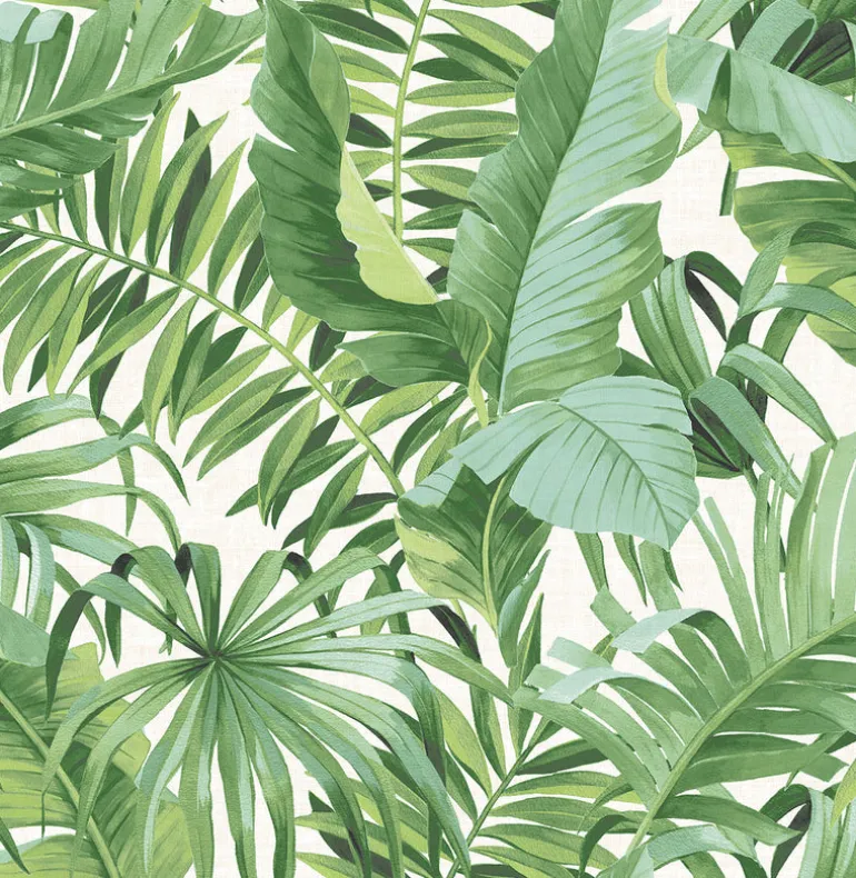 2969-24136 Alfresco Green Tropical Palm Wallpaper