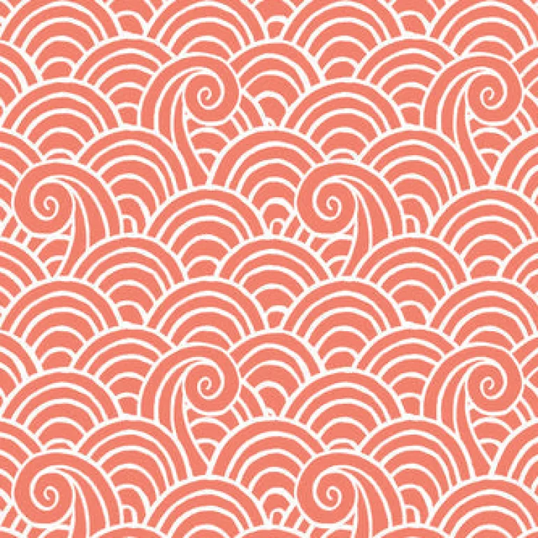 4081-26306 Alorah Coral Wave Wallpaper