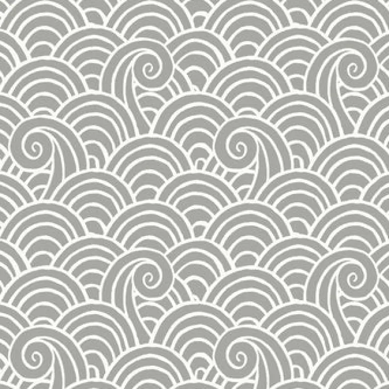 4081-26308 Alorah Grey Wave Wallpaper