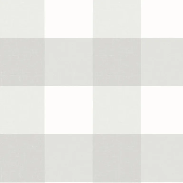 3123-12531 Amos Grey Gingham Wallpaper