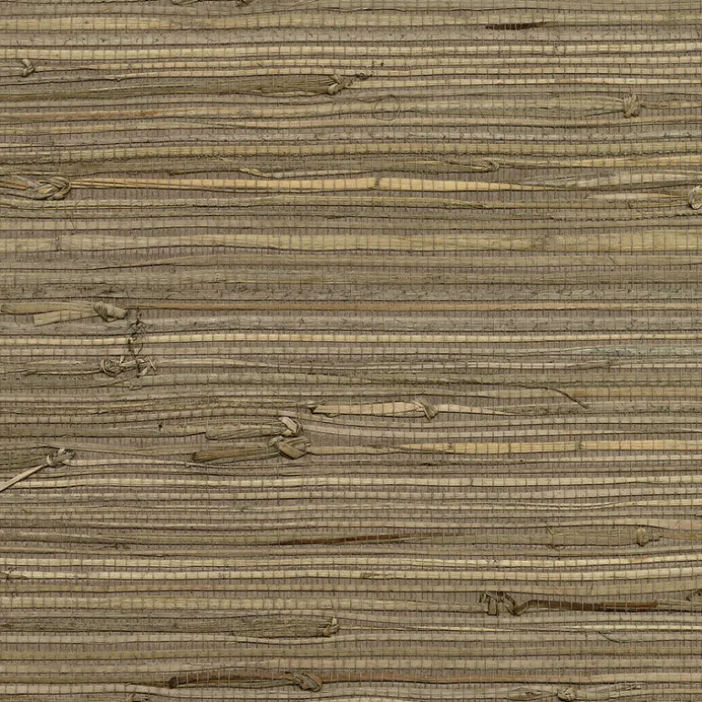 2732-80084 Anhui Brown Grasscloth Wallpaper
