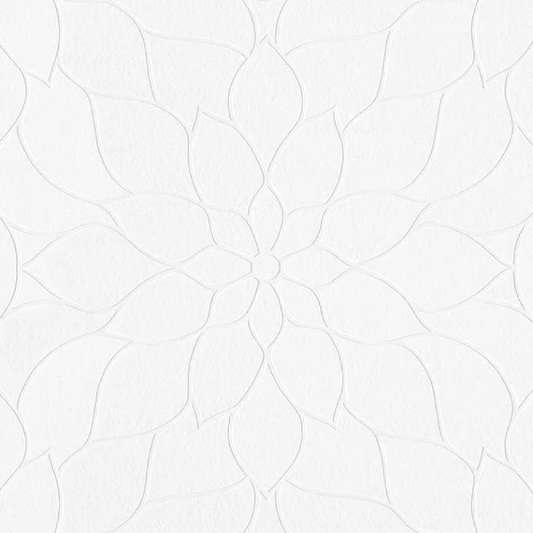 4000-9507-10 Anselm White Floral Bloom Paintable Wallpaper
