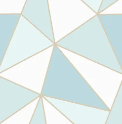 2814-24978 Apex Blue Geometric Wallpaper