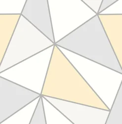 2814-24979 Apex Yellow Geometric Wallpaper