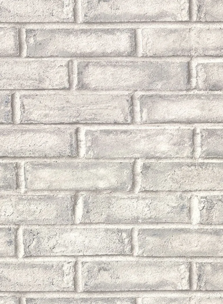 2921-50108 Appleton Grey Faux Weathered Brick Wallpaper