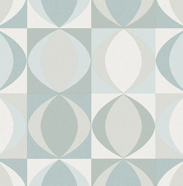 2903-25844 Archer Light Blue Linen Geometric Wallpaper
