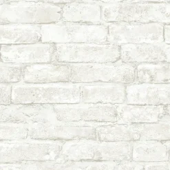 3123-12481 Arlington White Brick Wallpaper