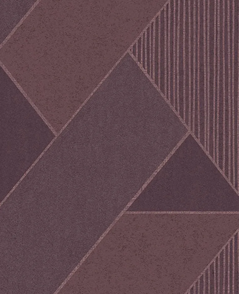 395833 Art Deco Plum Glam Geometric Wallpaper
