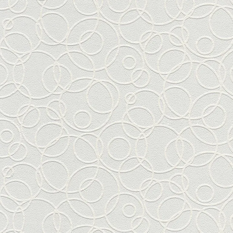 4000-1045-19 Artemisia White Circles Paintable Wallpaper