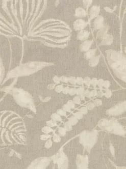391500 Arvada Light Grey Botanical Wallpaper