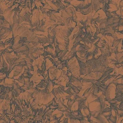307344 Auguste Copper Floral Wallpaper