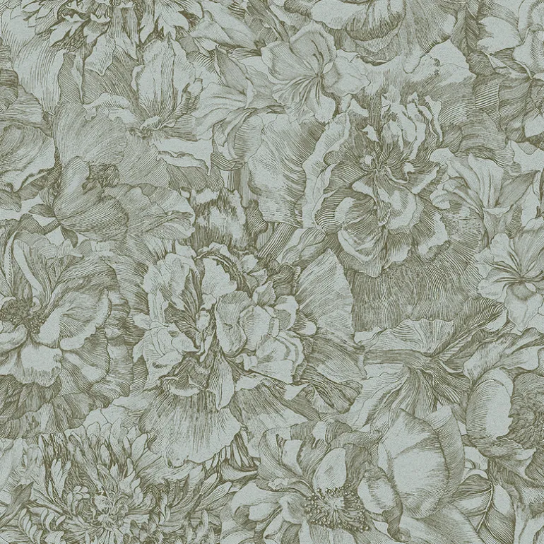 307342 Auguste Sage Floral Wallpaper