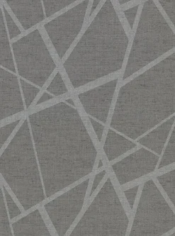 2945-1101 Avatar Pewter Abstract Geometric Wallpaper