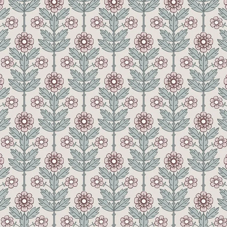 2948-28007 Aya Eggshell Floral Wallpaper
