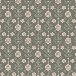 2948-28008 Aya Grey Floral Wallpaper