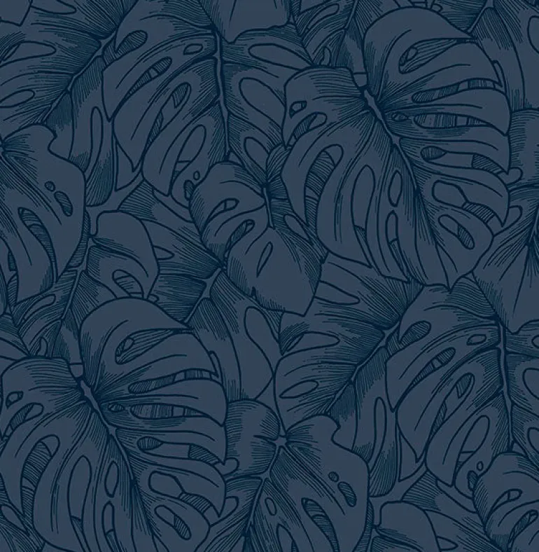 2964-87342 Balboa Indigo Botanical Wallpaper