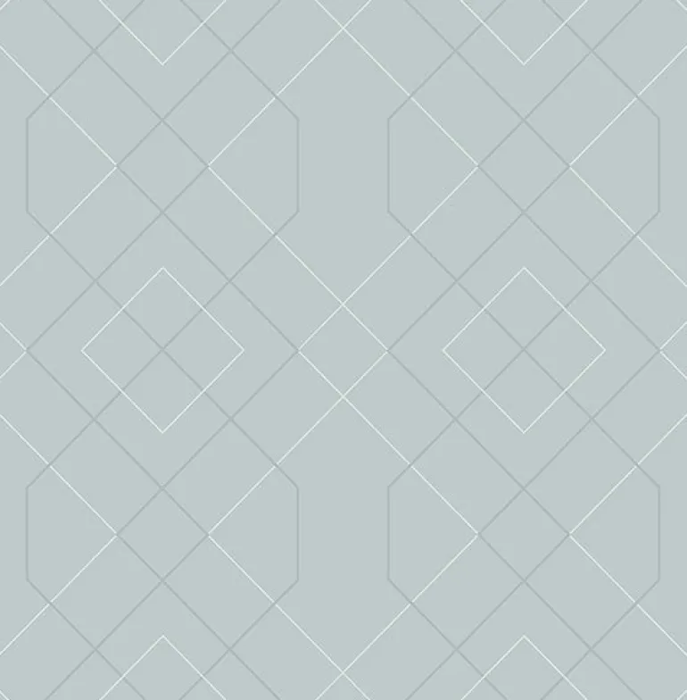 2964-87345 Ballard Light Blue Geometric Wallpaper