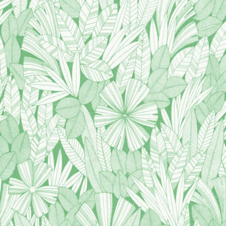4081-26345 Bannon Green Leaves Wallpaper