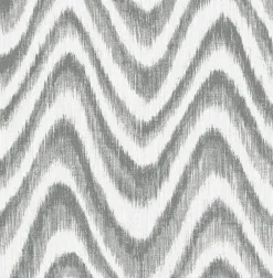 2901-25407 Bargello Grey Faux Grasscloth Wave Wallpaper