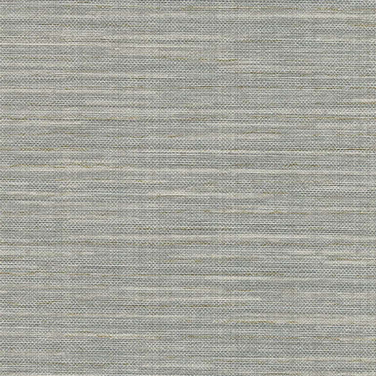 2758-8016 Bay Ridge Grey Faux Grasscloth Wallpaper