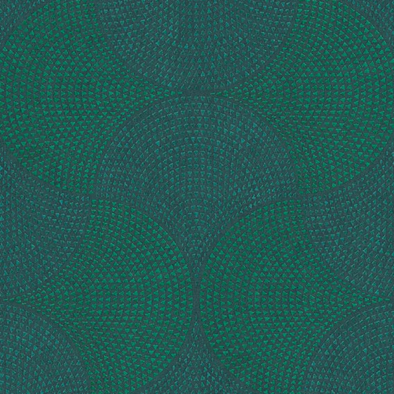 4044-38027-1 Bel Air Teal Fan Wallpaper