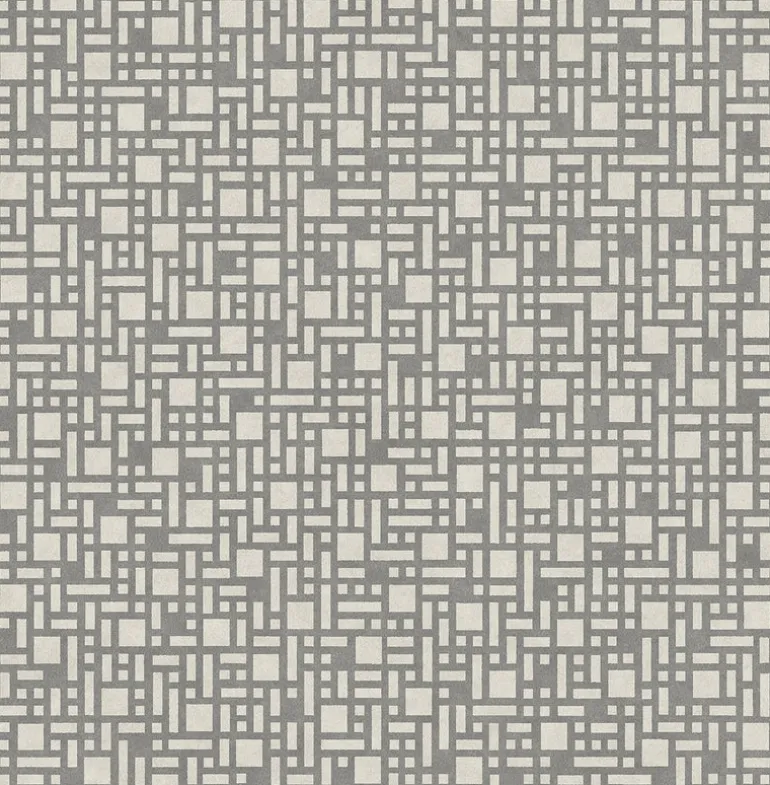 2764-24341 Bento Grey Geometric Wallpaper