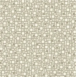 2764-24342 Bento Taupe Geometric Wallpaper