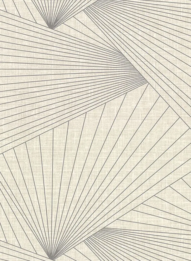 2921-50407 Berkeley Eggshell Geometric Faux Linen Wallpaper