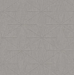 2896-25341 Bernice Silver Diamond Geometric Wallpaper