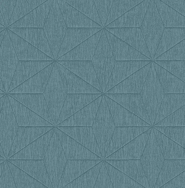 2896-25342 Bernice Teal Diamond Geometric Wallpaper