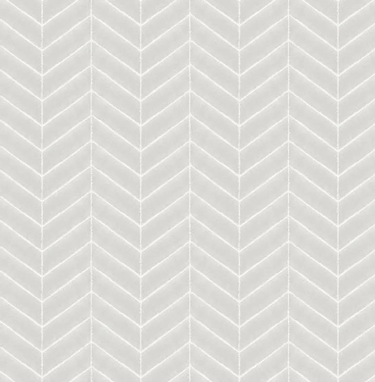 3118-25095 Bison Grey Herringbone Wallpaper