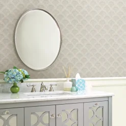 3117-12314 Bixby Grey Geometric Wallpaper