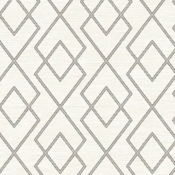 3123-12425 Blaze Grey Trellis Wallpaper