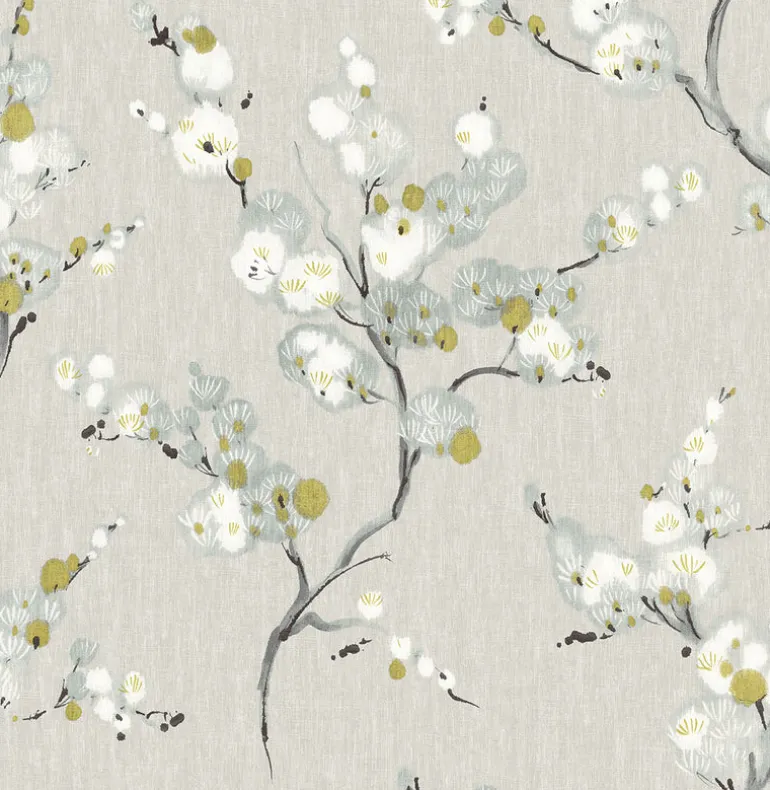 2764-24308 Bliss Blue Blossom Wallpaper