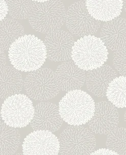 2764-24328 Blithe Taupe Floral Wallpaper