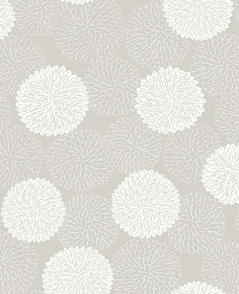 2764-24328 Blithe Taupe Floral Wallpaper