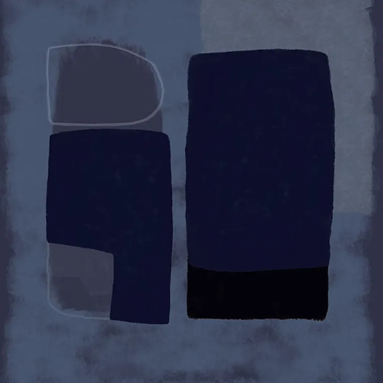 395894 Blue Abstract Wall Mural