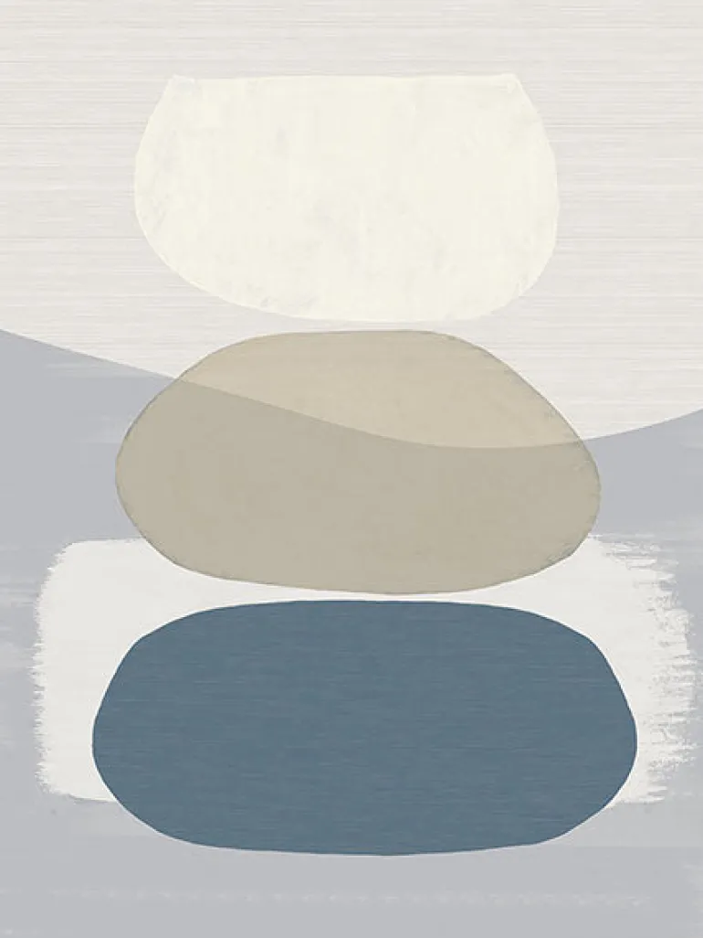 395892 Blue Balancing Rocks Wall Mural