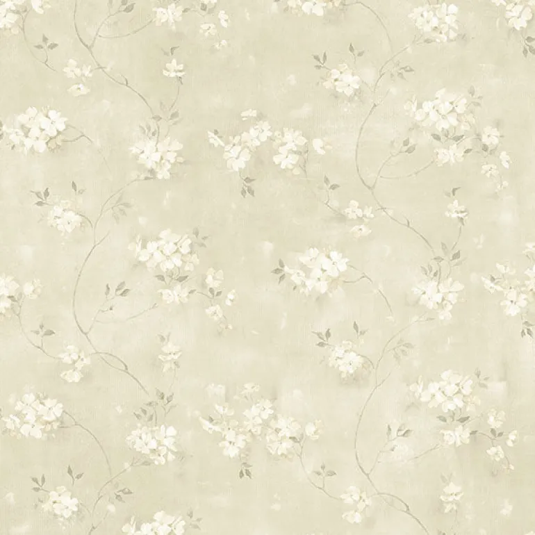 3119-441011 Braham Taupe Floral Trail Wallpaper