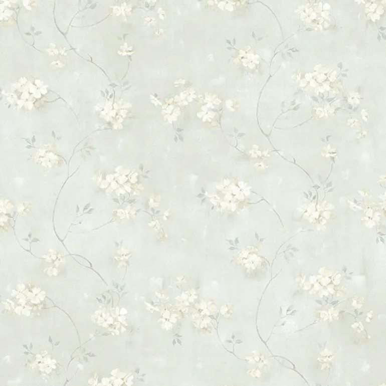 3119-441013 Braham Teal Floral Trail Wallpaper