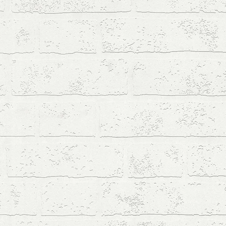 4000-99423 Bridgers White Exposed Brick Wall Paintable Wallpaper