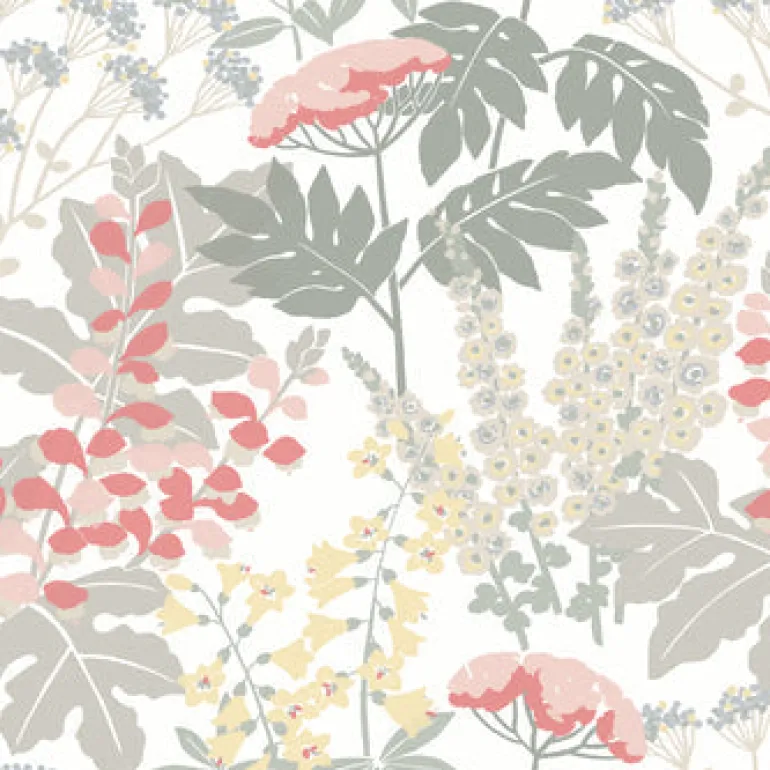 2973-90014 Brie Pink Forest Flowers Wallpaper