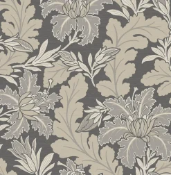 2970-26143 Butterfield Grey Floral Wallpaper