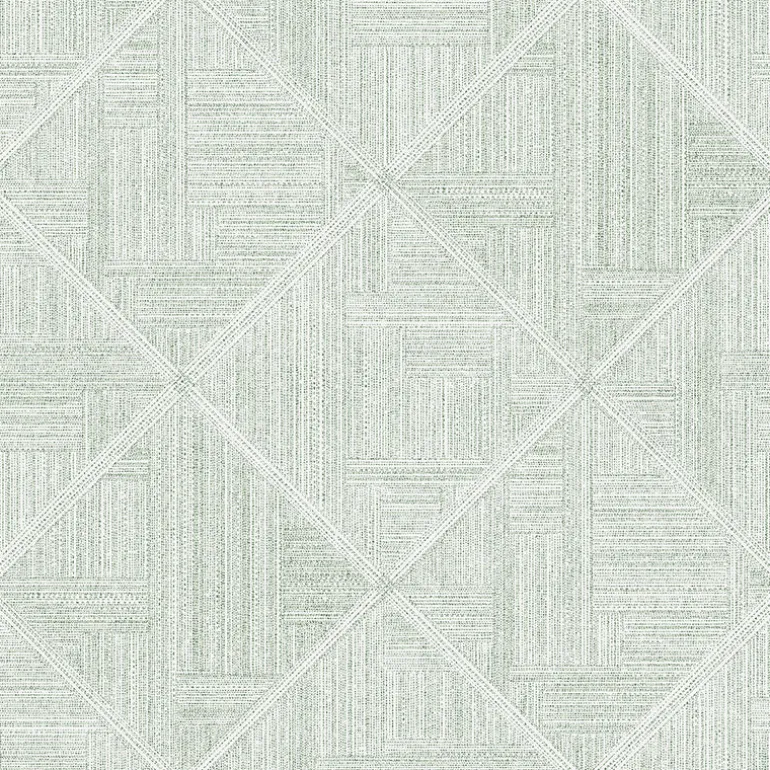2975-26211 Cade Green Geometric Wallpaper